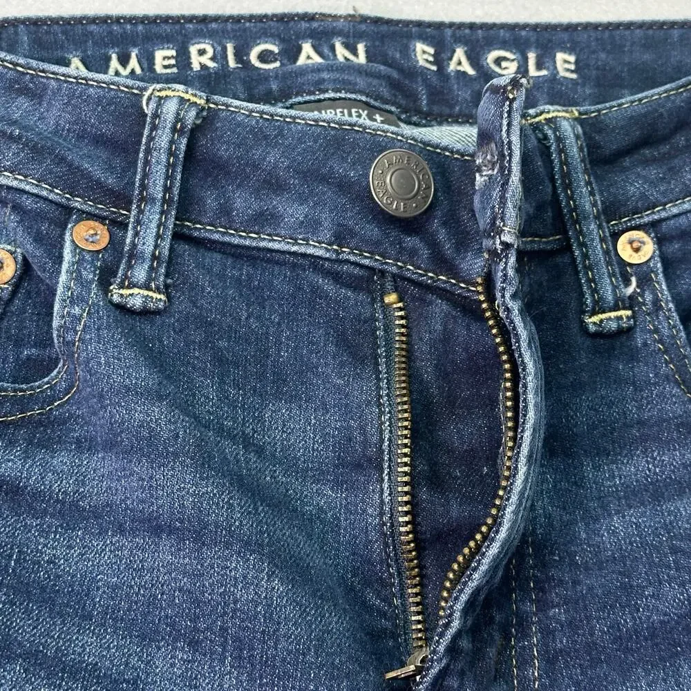 American Eagle AirFlex+ Slim Straight Stretch Jeans Dark Wash Men’s 30x32